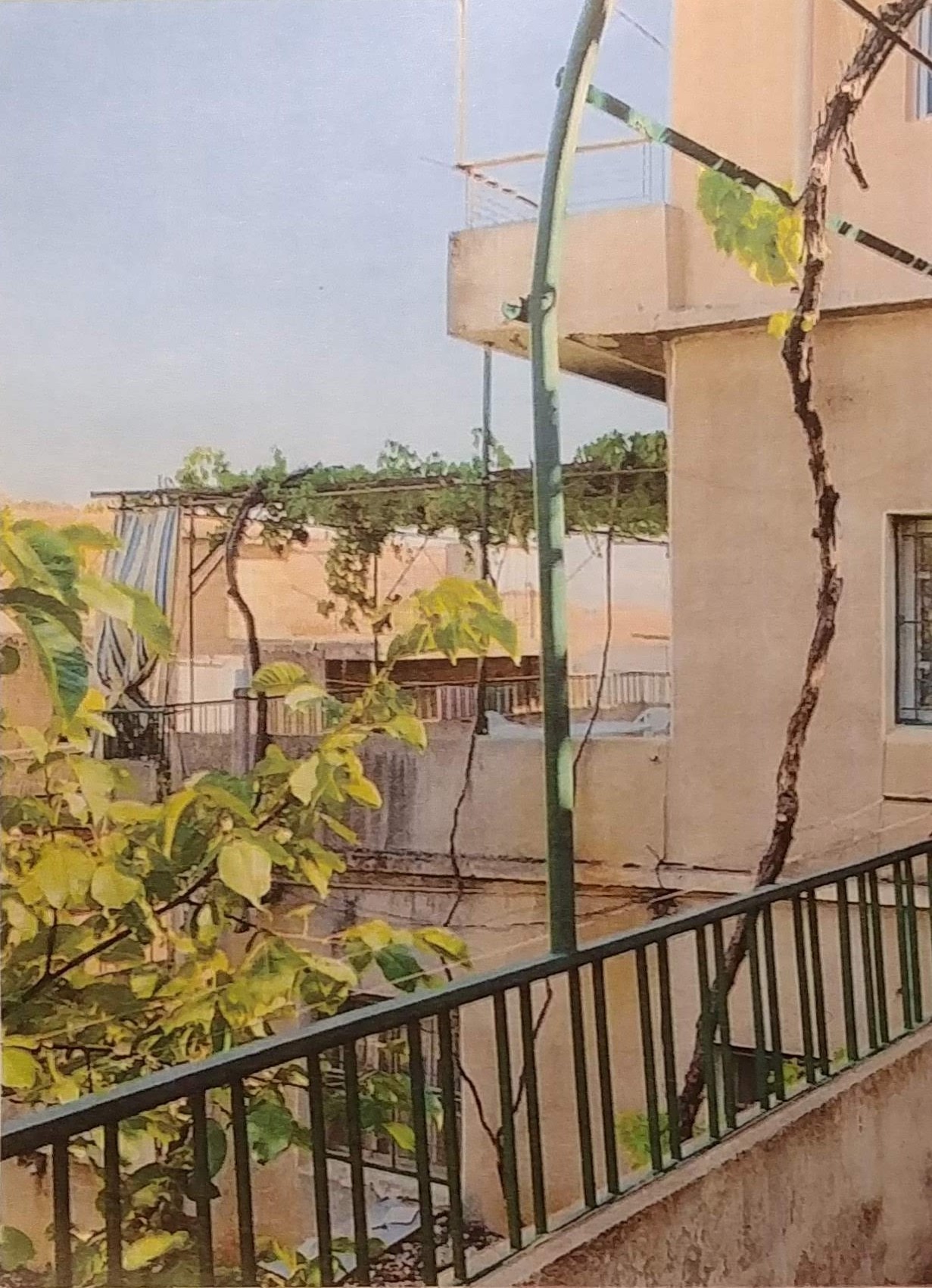A photograph of a balcony opened as a reference